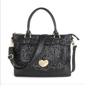 Betsey Johnson Sequins in the rain bag
